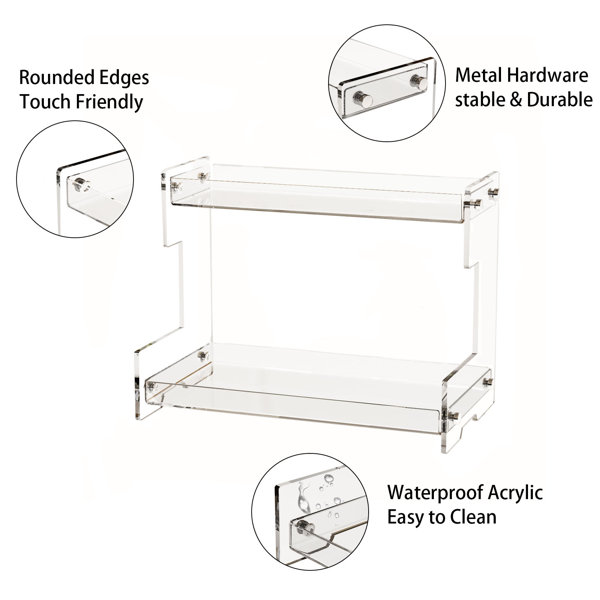 Rebrilliant Bathroom Counter Organizer Acrylic Countertop Organizer